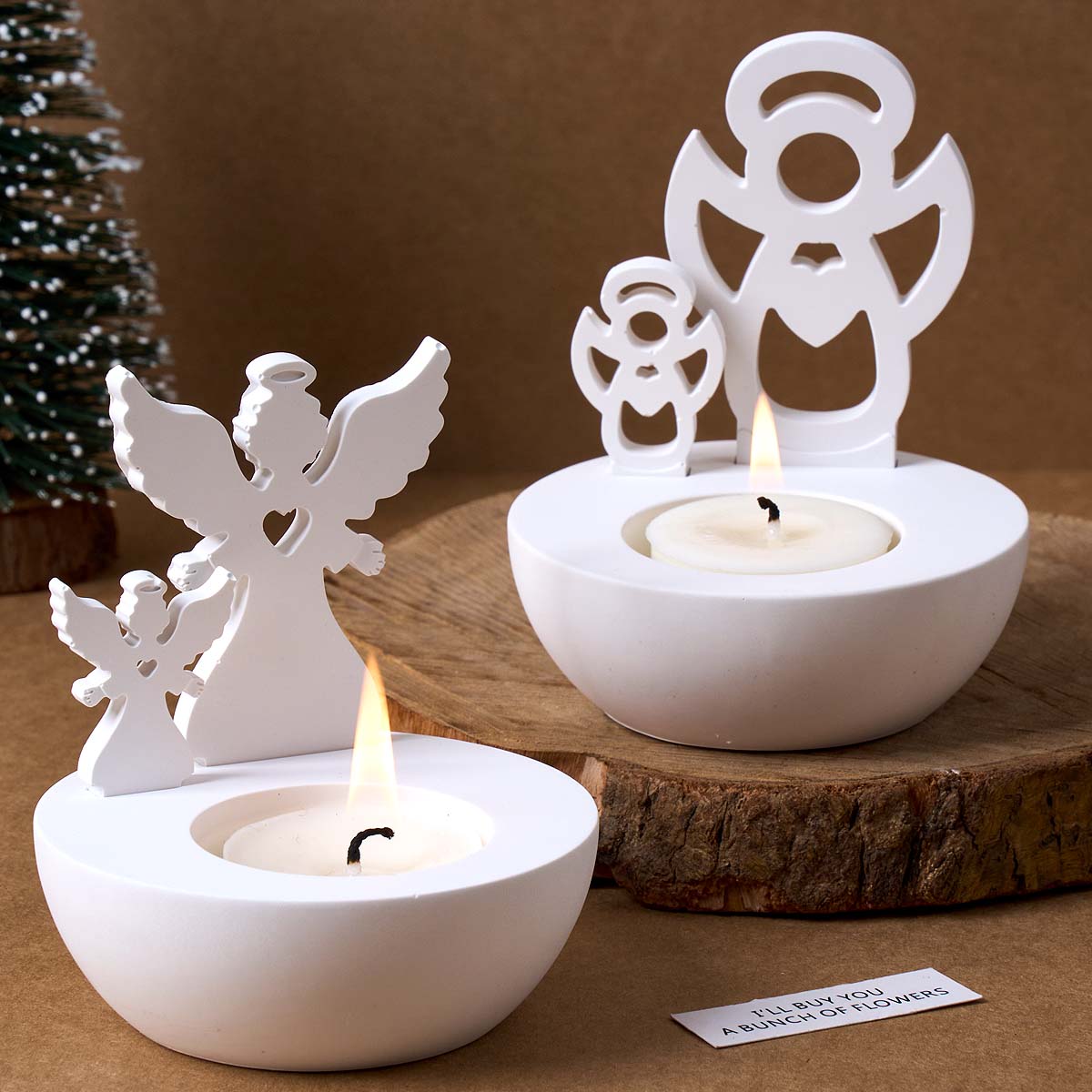 Candle Quotes - Kerstboom Sneeuwpop Engel Kandelaar Schimmel DIY