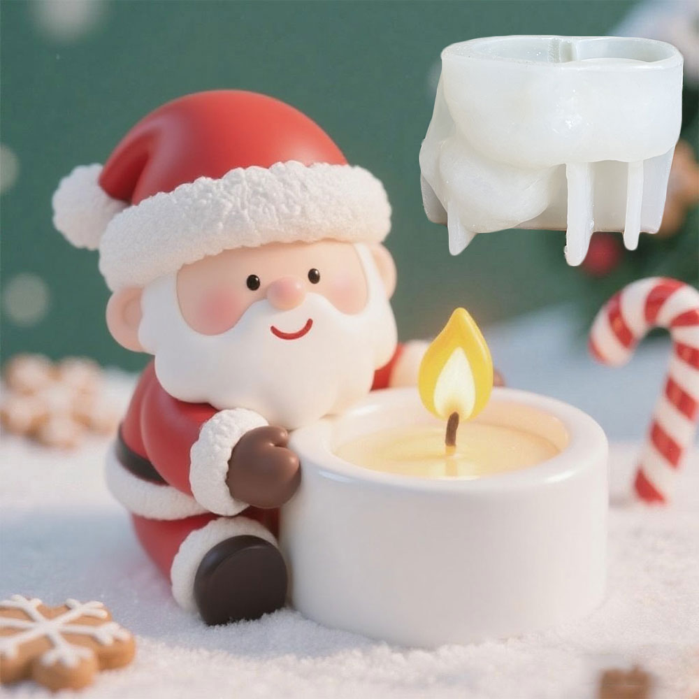 Candle Quotes - DIY Kerstman Kandelaar Siliconen Mal Leuke