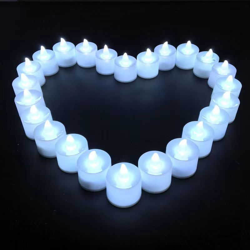 Candle Quotes - Op batterijen werkende vlamloze LED-theelichtjes, nepkaarslamp