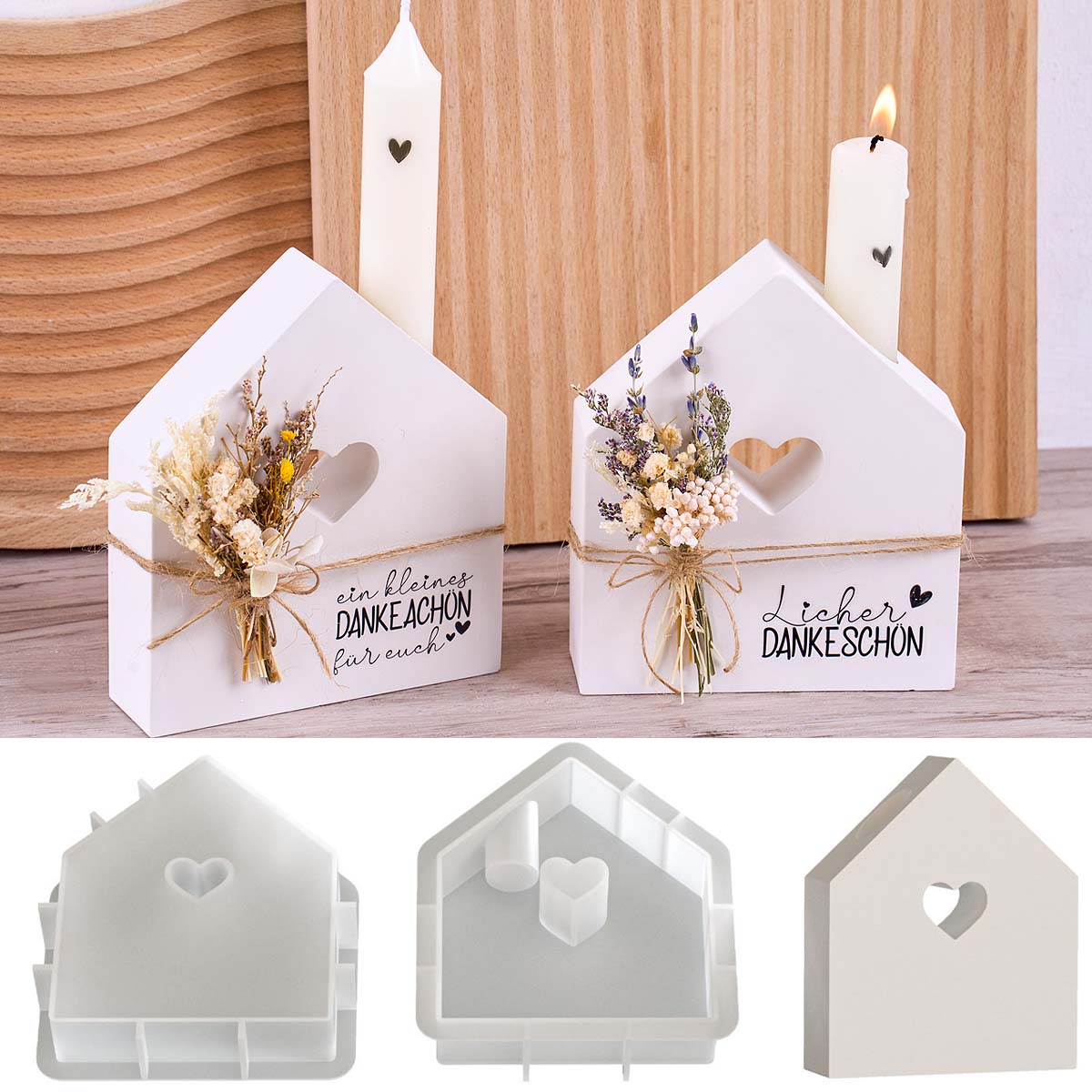 Candle Quotes - Valentijnsdag Kaarshouder Siliconen Mal DIY Handgemaakte