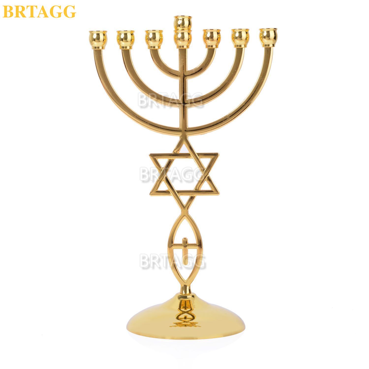 Candle Quotes - BRTAGG Menorah (Menora) met Davidster, Joodse