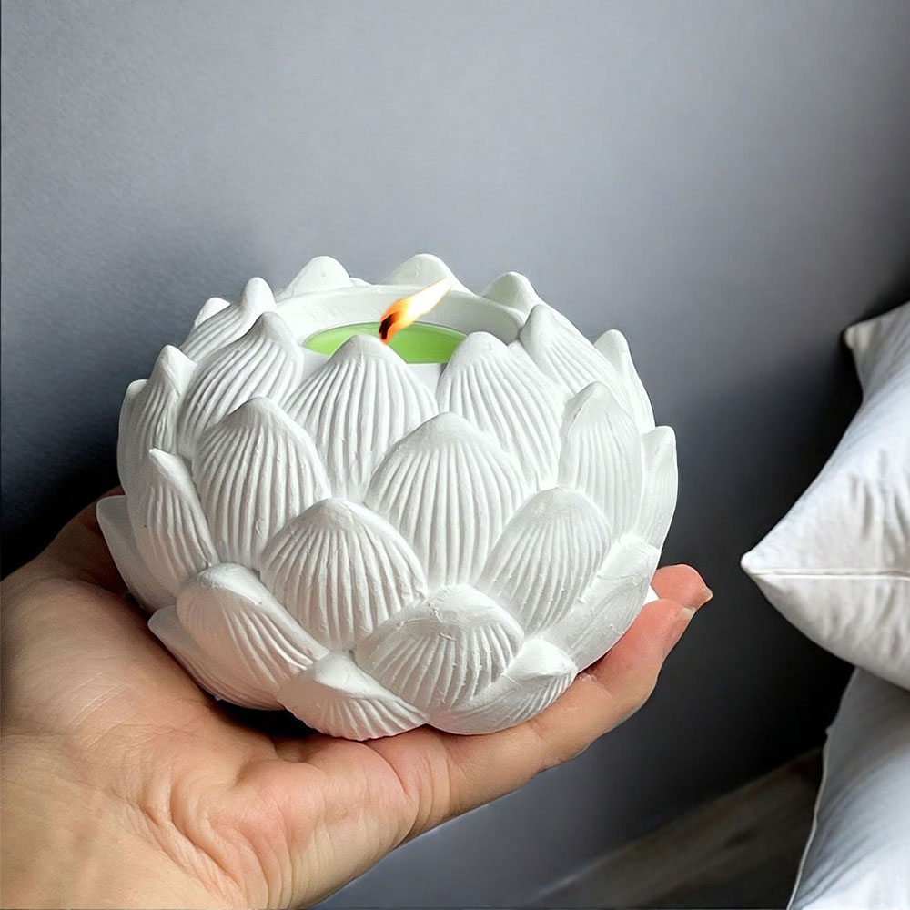 Candle Quotes - Lotus kandelaar siliconen mal DIY kaars
