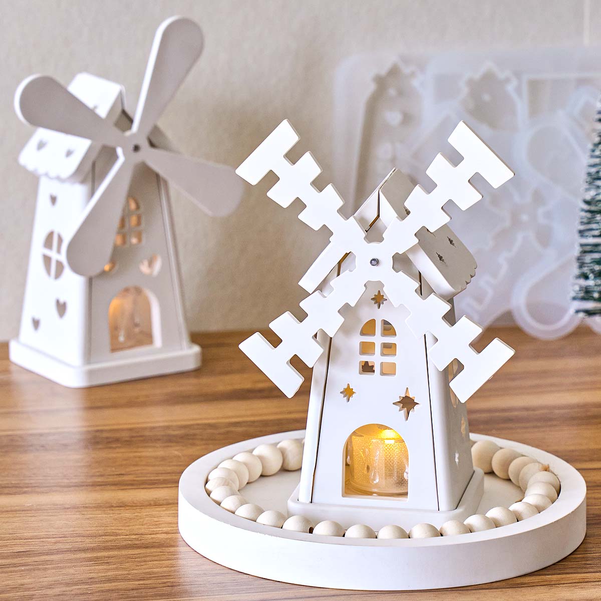 Candle Quotes - Creativiteit Draaiende Windmolen Kaarshouder Siliconen Mal