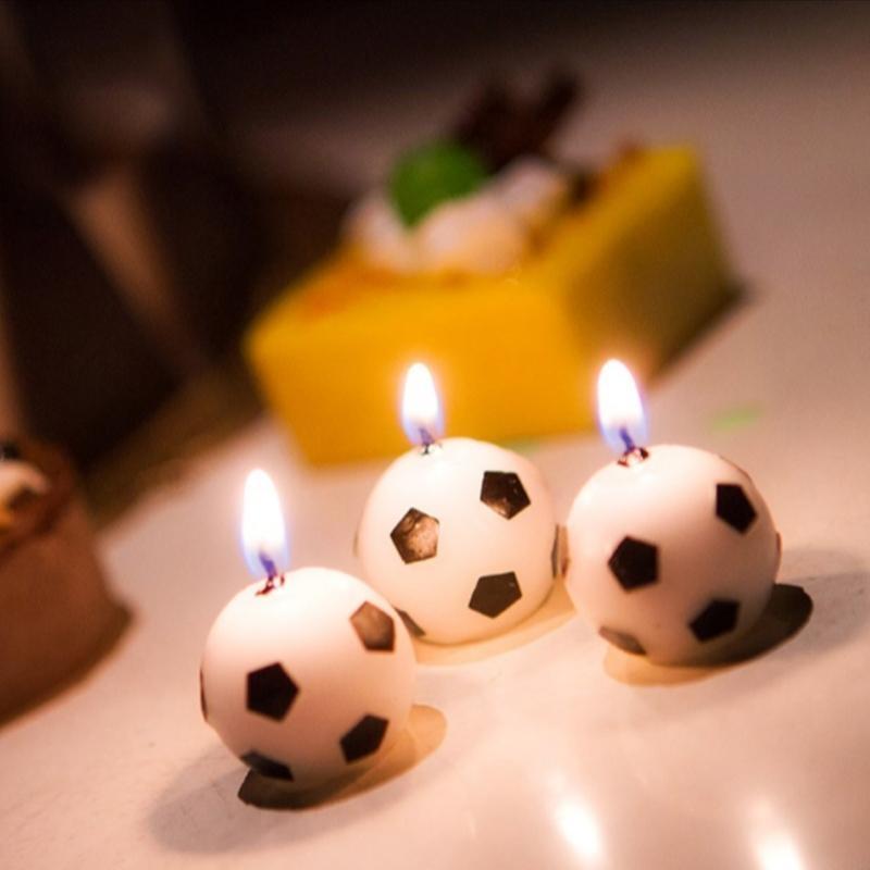 Candle Quotes - Y51b 6pcs/Set voetbalbalvoetbal kaarsen voor verjaardagsfeestje