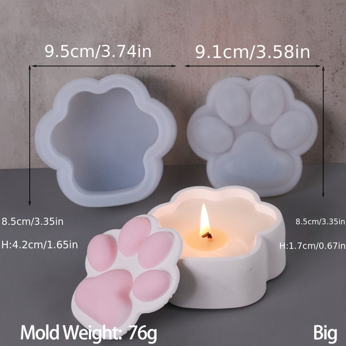Cat Claw Opbergdoos Siliconen  - Candle Supplies Jars recensie en prijs