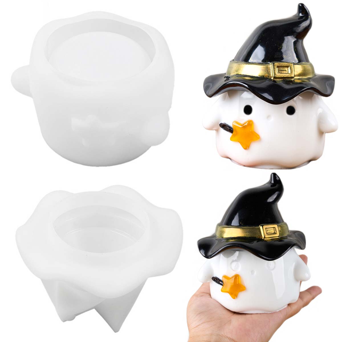 Hoed Ghost Kaars Pot Siliconen - Candle Supplies Jars recensie en prijs