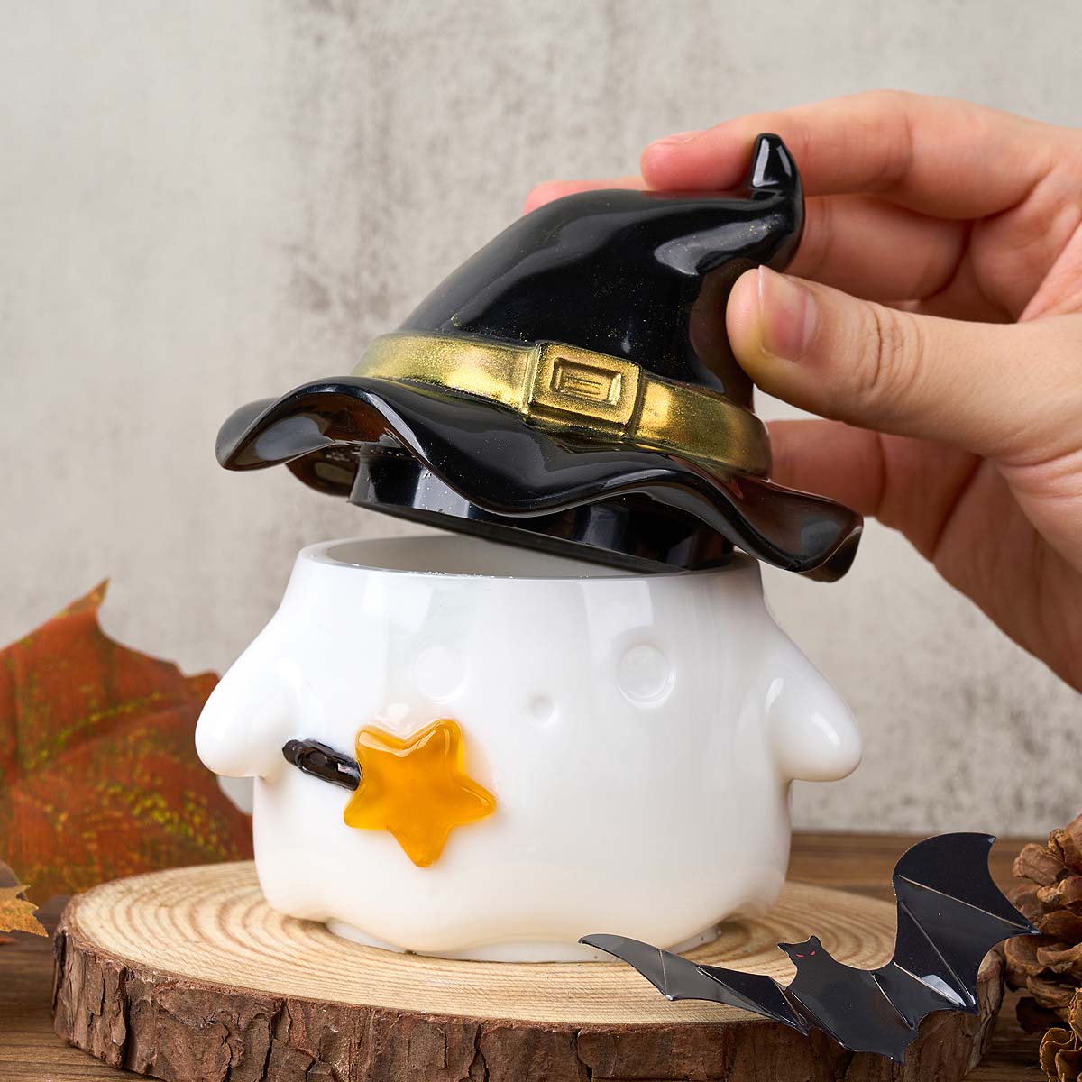 Hoed Ghost Kaars Pot Siliconen - Candle Supplies Jars recensie en prijs