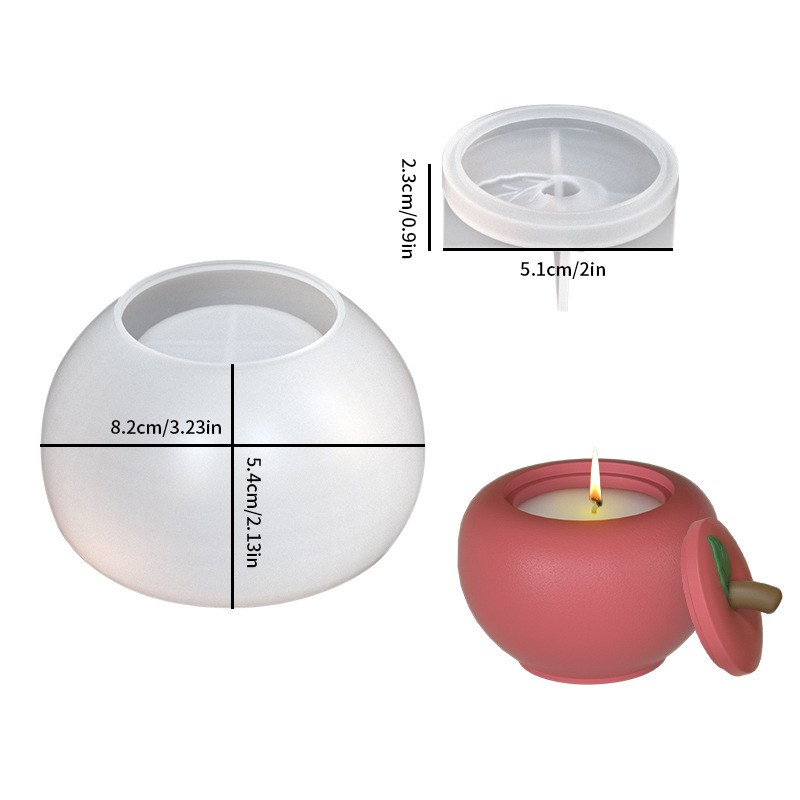 DIY Appelpot Kaarspot Silicone - Candle Supplies Jars recensie en prijs