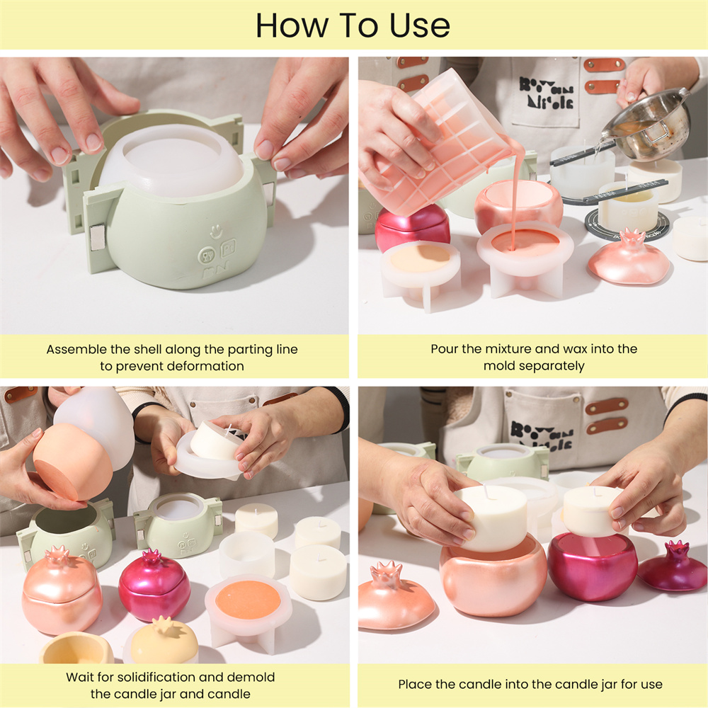 Nicole Granaatappel Beton Kaar - Candle Supplies Jars recensie en prijs