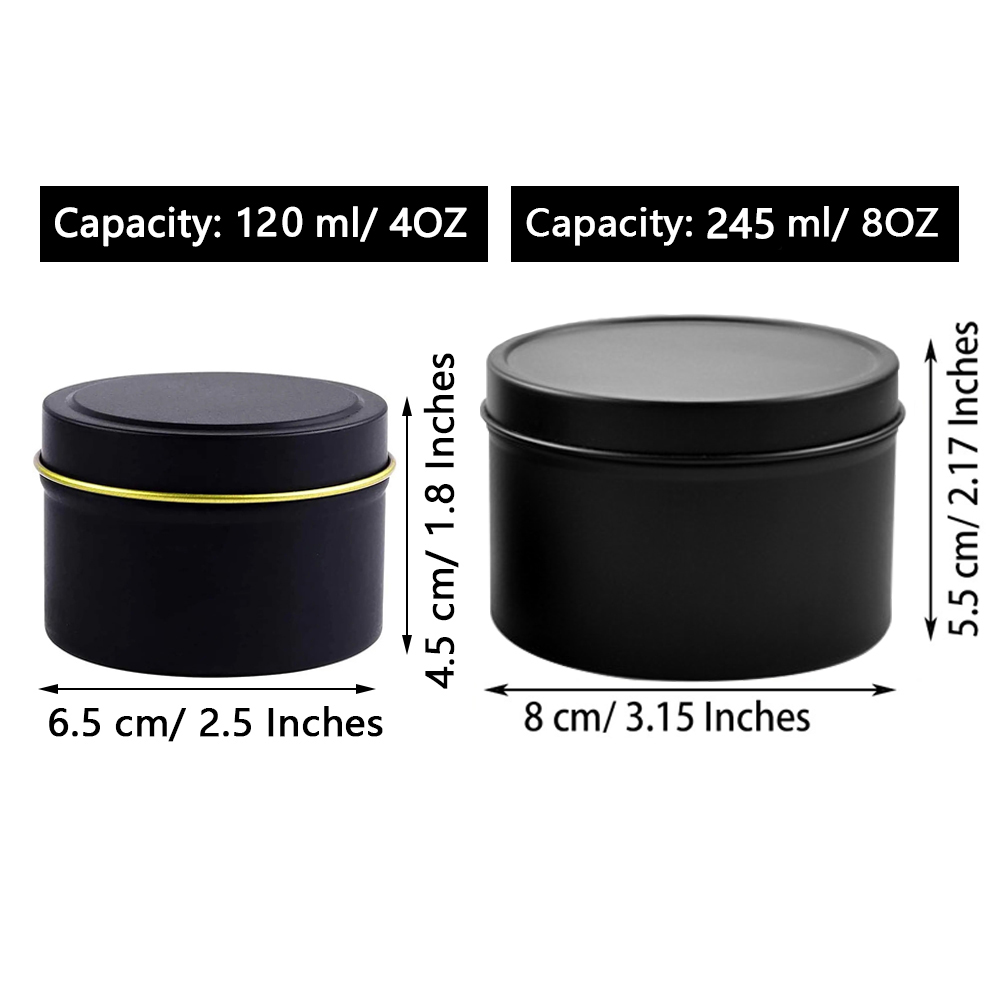 4oz/8oz Kaarsenblikken met dek - Candle Supplies Jars recensie en prijs