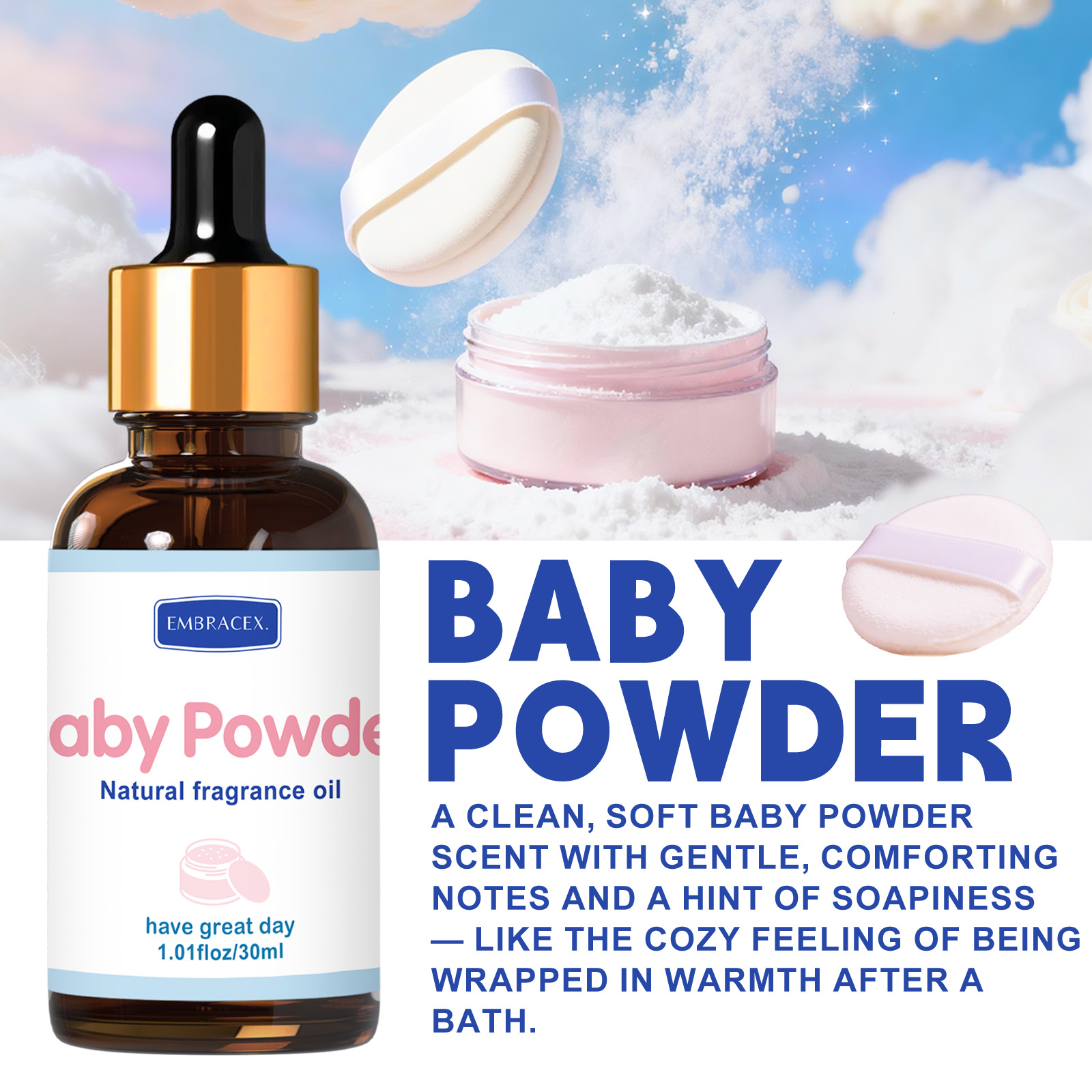 30ml Babypoeder etherische oli - Candle Fragrance Supplies recensie en prijs