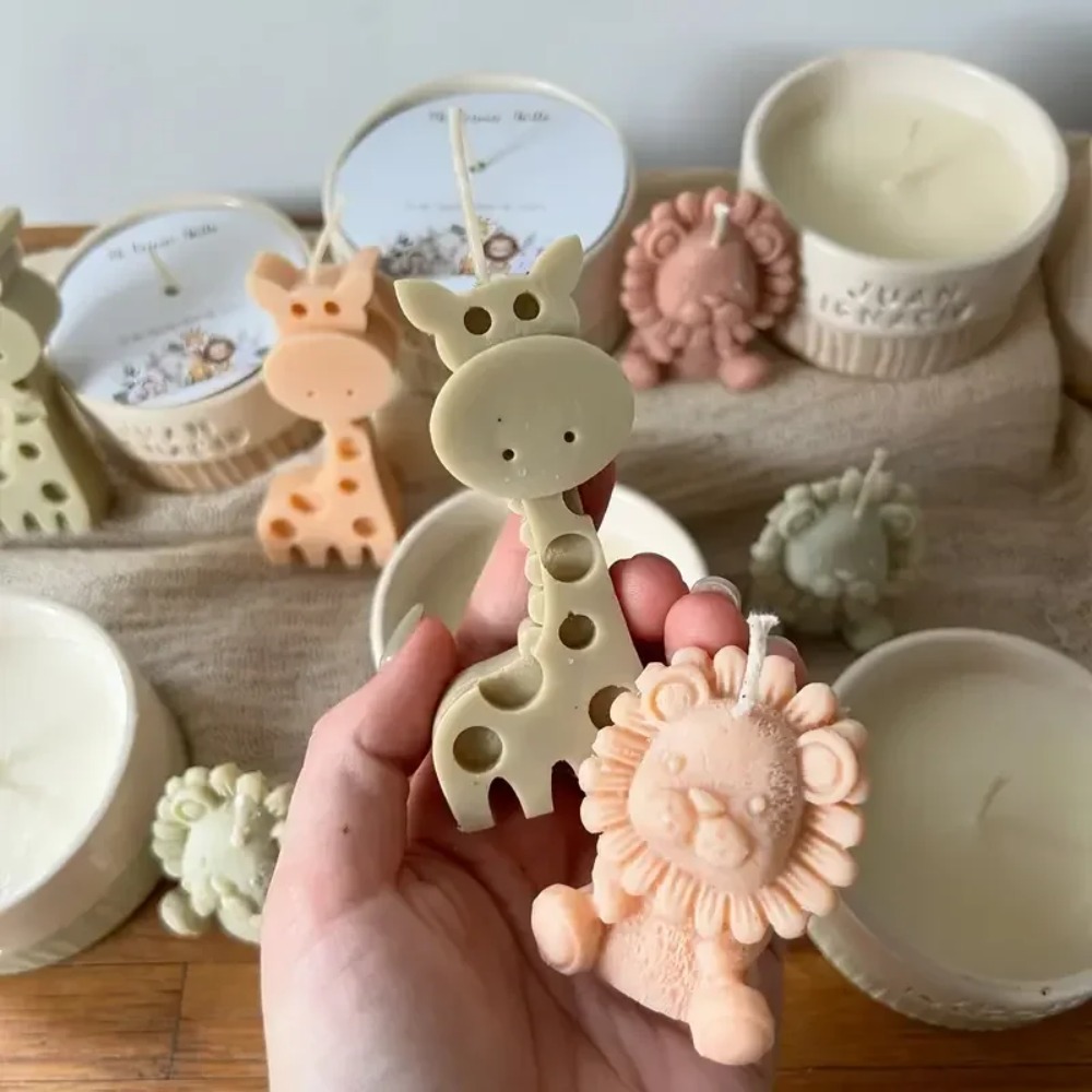 Leeuw en giraffe siliconen mal - Candle Fragrance Supplies recensie en prijs