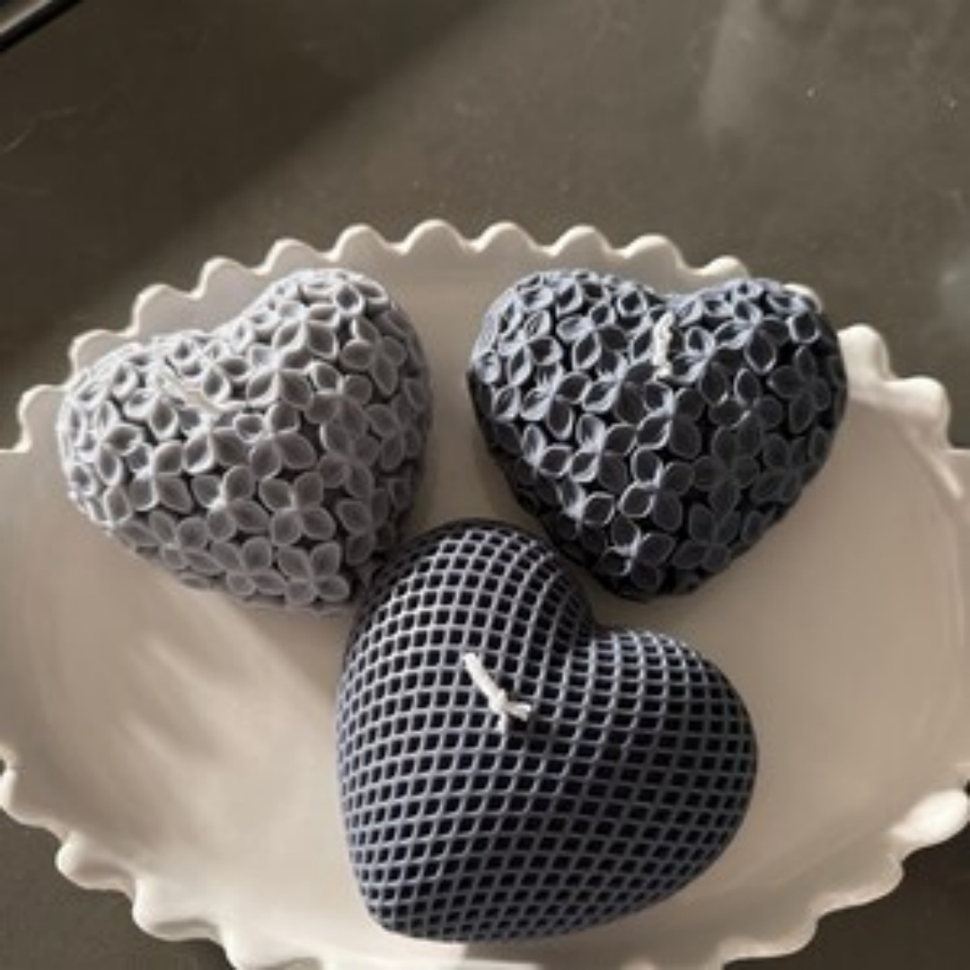 2 STUKS Liefdeskaarsvorm 3D Bl - Candle Fragrance Supplies recensie en prijs