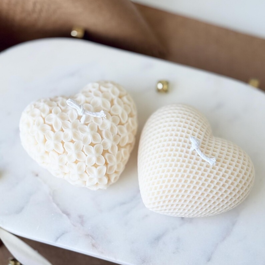 2 STUKS Liefdeskaarsvorm 3D Bl - Candle Fragrance Supplies recensie en prijs