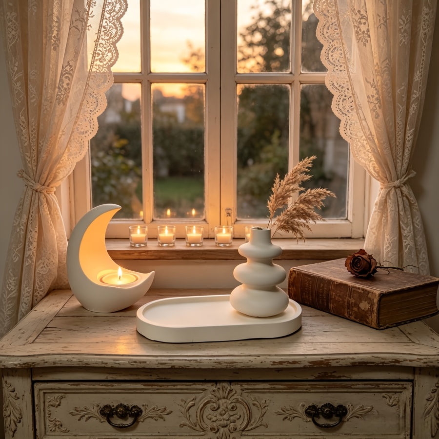 4-delige set inclusief maanvor - Candle Quotes recensie en prijs