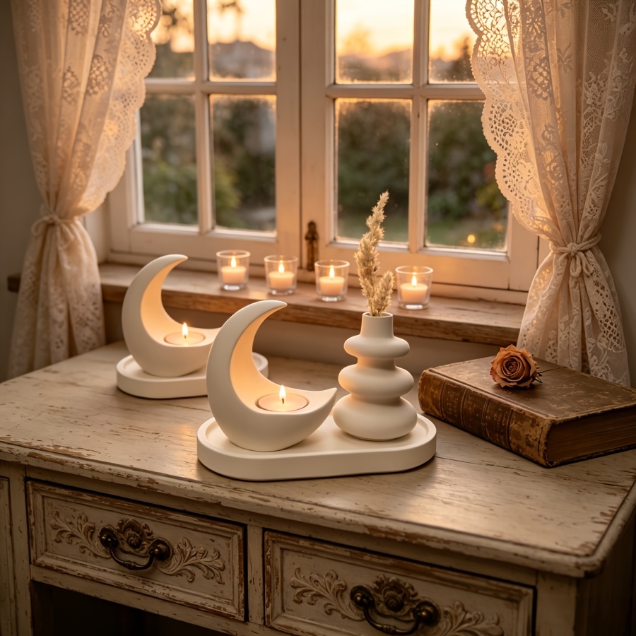 4-delige set inclusief maanvor - Candle Quotes recensie en prijs