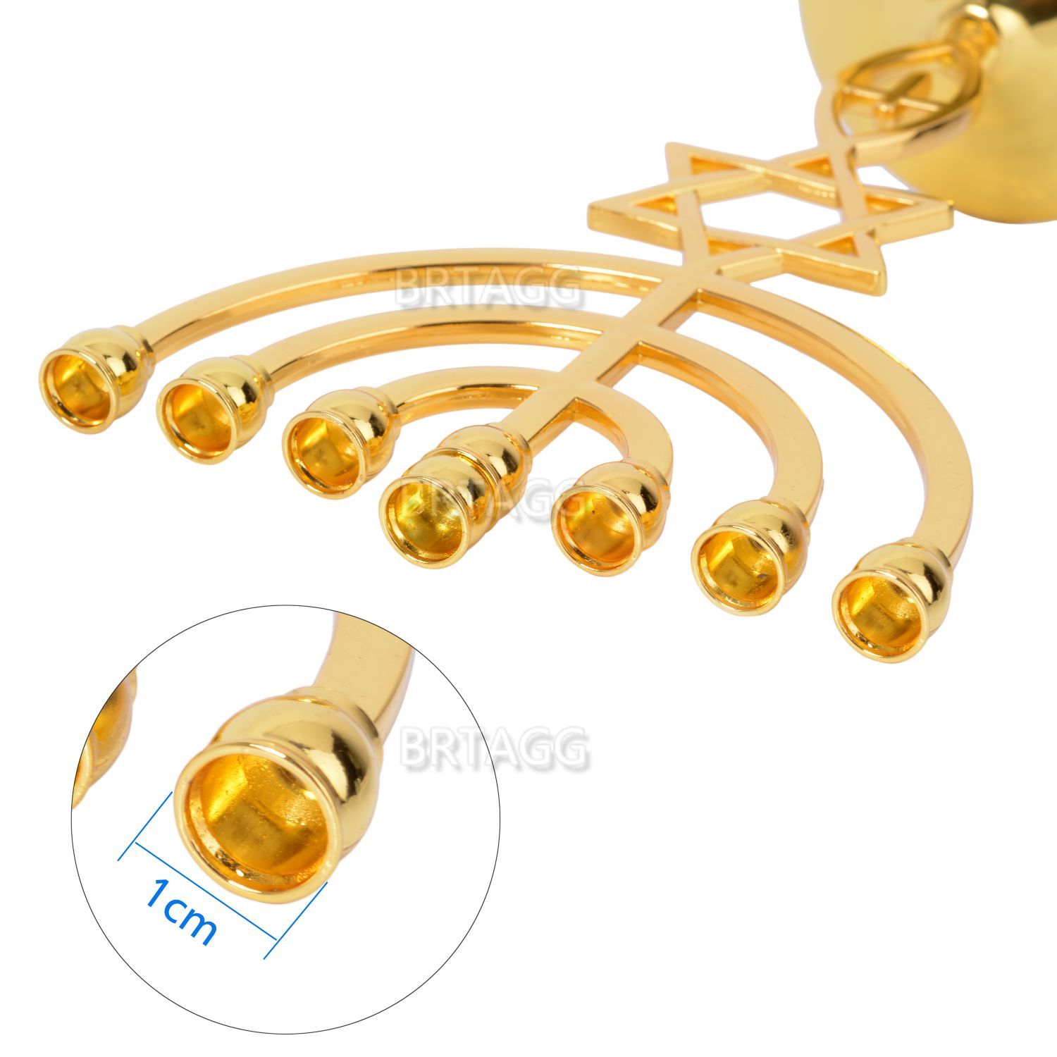 BRTAGG Menorah (Menora) met Da - Candle Quotes recensie en prijs