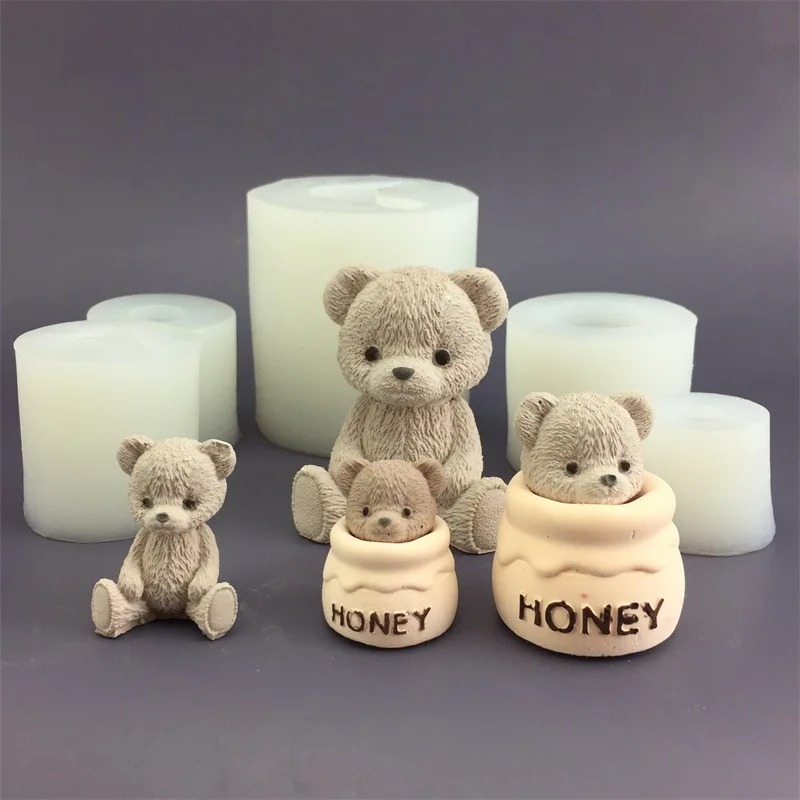 Schattige beer honingpot silic - Candle Supplies Jars recensie en prijs