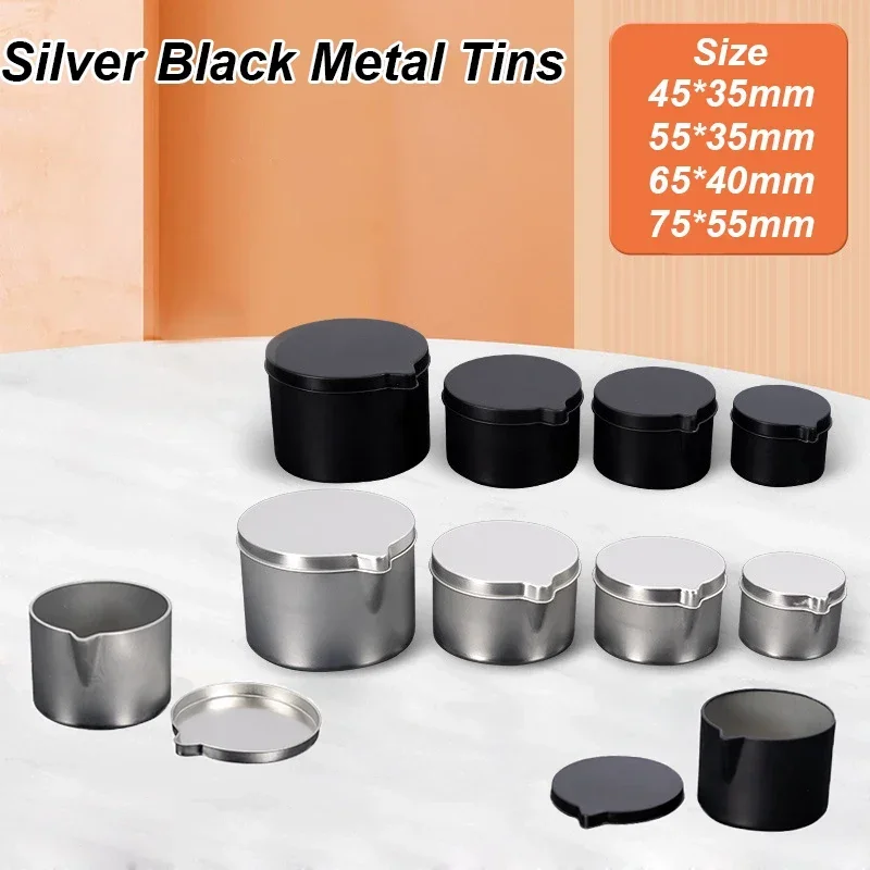 12 Stuks Zilver Zwart Metalen  - Candle Supplies Jars recensie en prijs